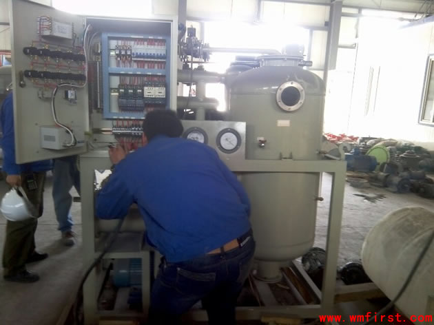 萬美機電有限公司在安裝調(diào)試濾油機